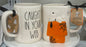 New Rae Dunn x Peanuts Snoopy ceramic coffee mug CAUGHT IN YOUR WEB
