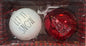New Rae Dunn 2-piece glass Christmas ornament box set LET IT SNOW