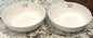 New Rae Dunn 2-piece white ceramic soup bowl set SOUP/YUM