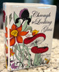 New ceramic book vase 8” THROUGH THE LOOKING GLASS