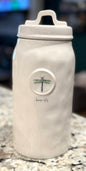 Rae Dunn white ceramic hard to find canister dragonfly.