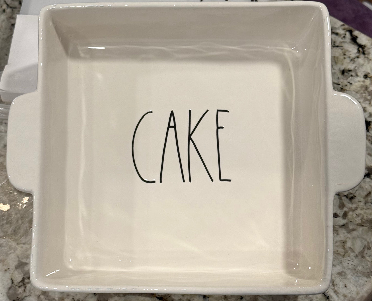 New Rae Dunn 12x9 ceramic CAKE 🍰 baking dish