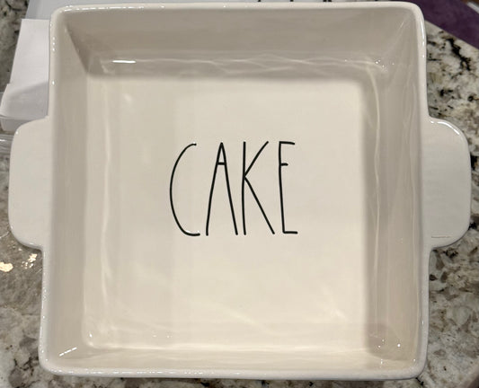 New Rae Dunn 12x9 ceramic CAKE 🍰 baking dish