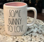 New Rae Dunn white Easter coffee mug SOME BUNNY TO LOVE