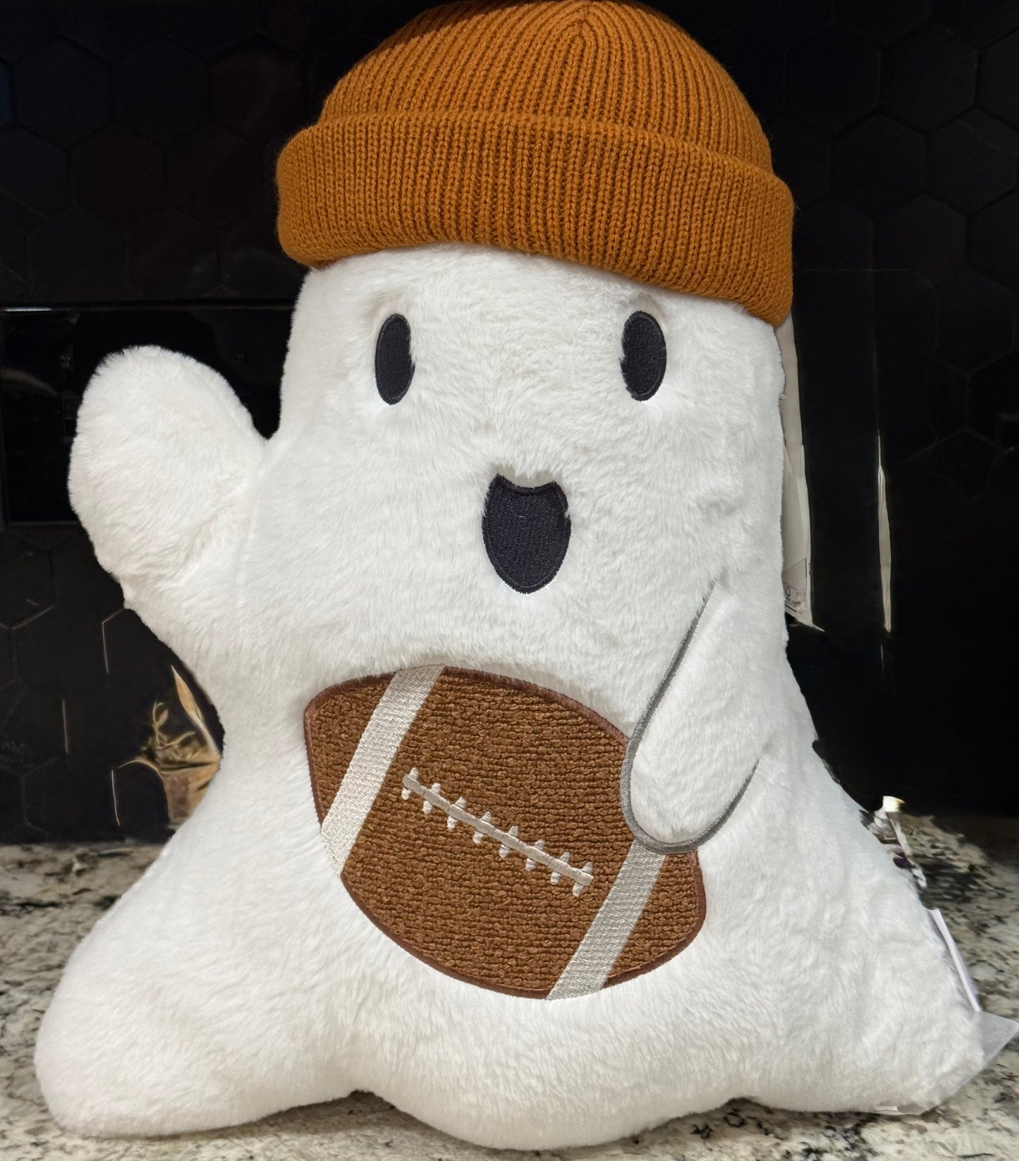New Martha Stewart football ghost throw pillow Halloweenfall decor