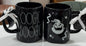 New Rae Dunn black ceramic Nightmare Before Christmas ceramic black glow in the dark coffee mug OOGIE BOOGIE