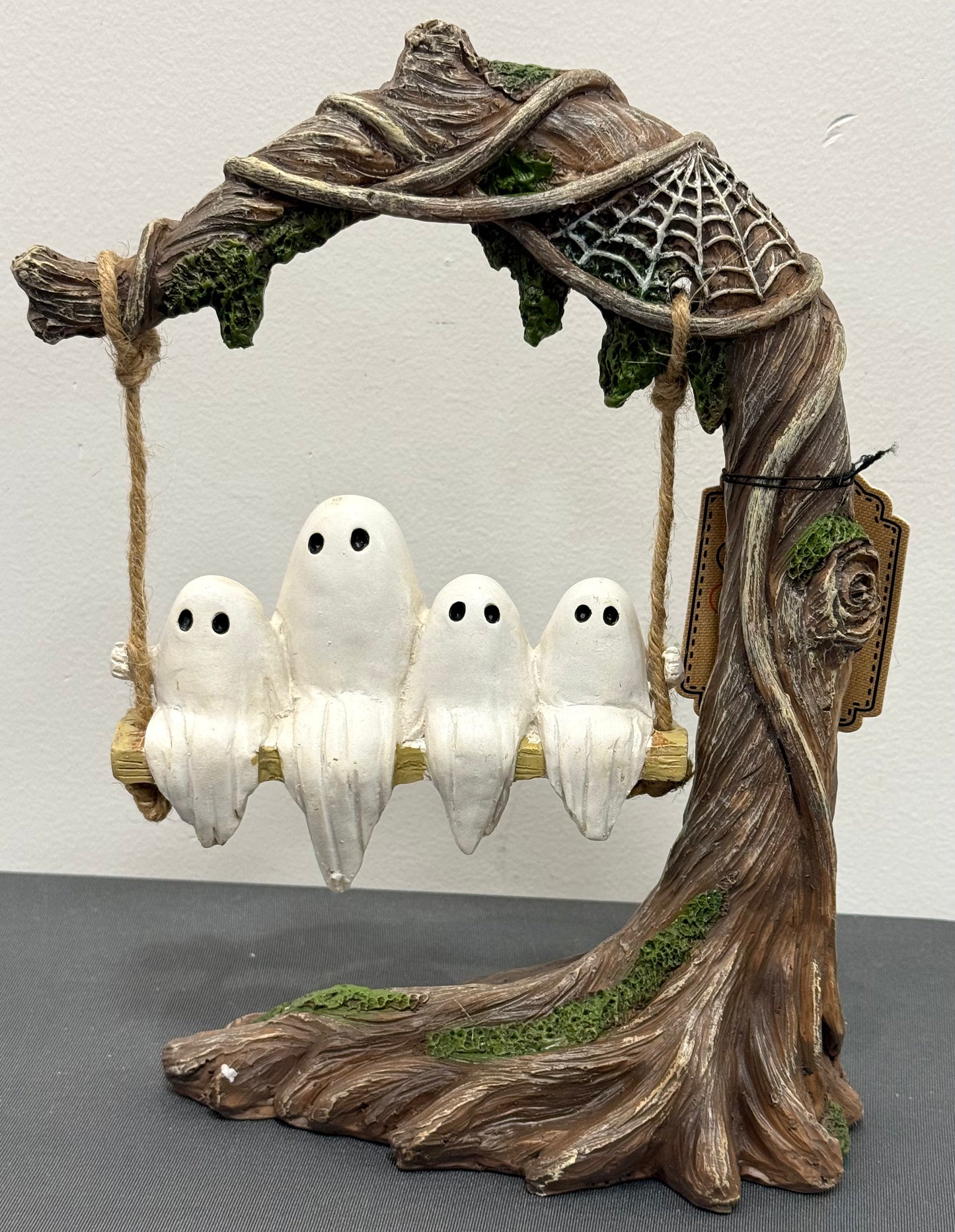 New Sweet Street 12” swinging tree Halloween 4- ghost decor