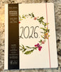 New release Rae Dunn white floral 2026 soft back planner