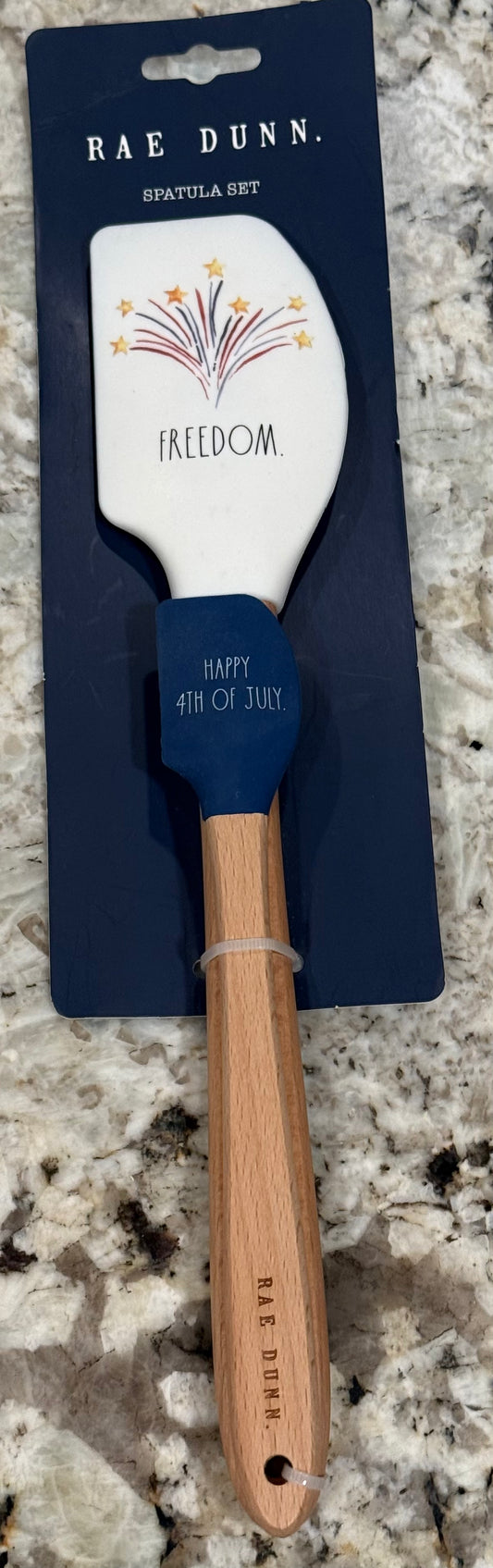 New Rae Dunn Americana 2-piece spatula set HAPPY 4th of July