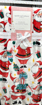 New Cupcakes and Cashmere Vintage Santa oversized Christmas throw blanket 60x70