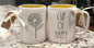 New Rae Dunn white ceramic coffee mug CUP OF HAPPY