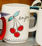 New Rae Dunn ceramic cherry 🍒 coffee mug ENJOY