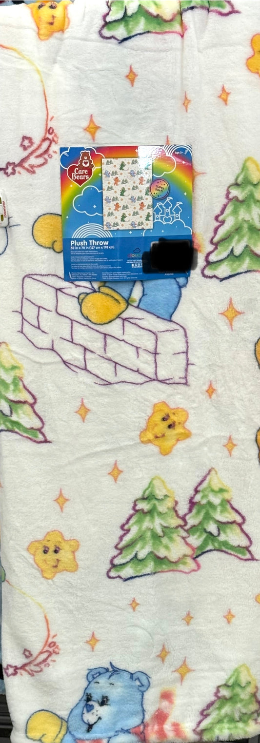 New Care Bears Christmas snow blanket bedding 50x70