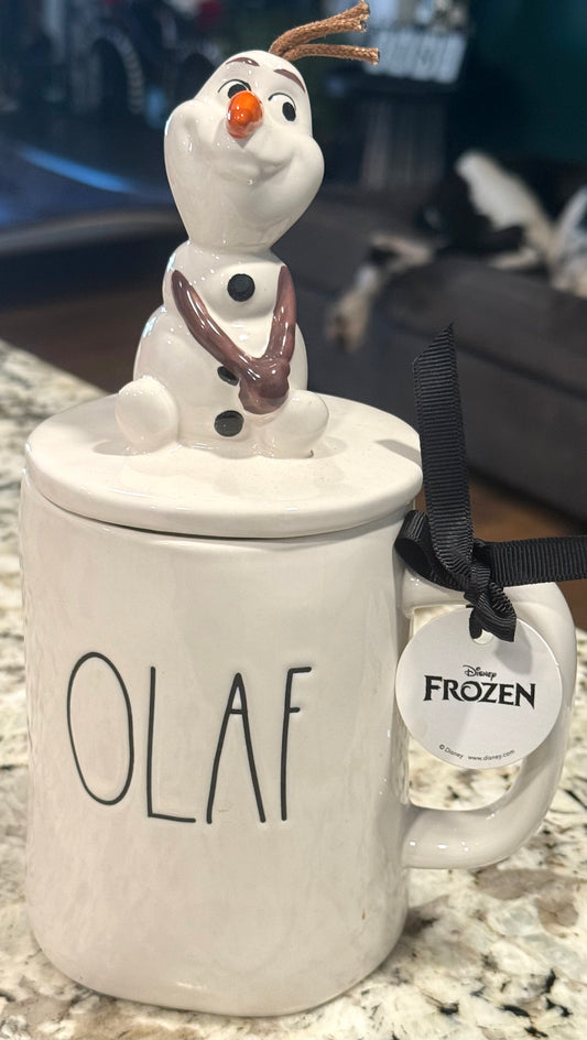 New Rae Dunn x Disney’s Frozen ceramic OLAF topped mug
