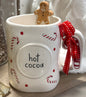 New Rae Dunn Christmas HOT COCOA gingerbread man ceramic mug