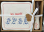 New Rae Dunn x Ratatouille ceramic cheese plate set BON APPETITE