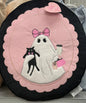 New Halloween 👻 ghost & cat, shopping, pink bow 🎀 decor pillow