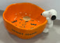 New Rae Dunn x Peanuts Snoopy orange ceramic Halloween pumpkin treat dish SPOOKY SEASON