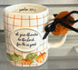 New Rae Dunn white fall ceramic coffee mug OH GIVE THANKS…