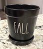 New Rae Dunn black ceramic FALL 5.5” planter
