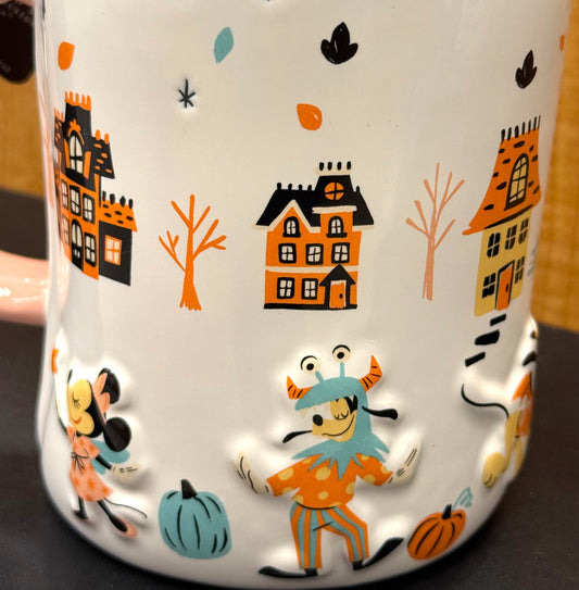 New Rae Dunn x Disney’s Mickey Mouse Halloween coffee mug TRICK OR TREAT