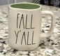 Rae Dunn white ceramic coffee mug FALL Y’ALL