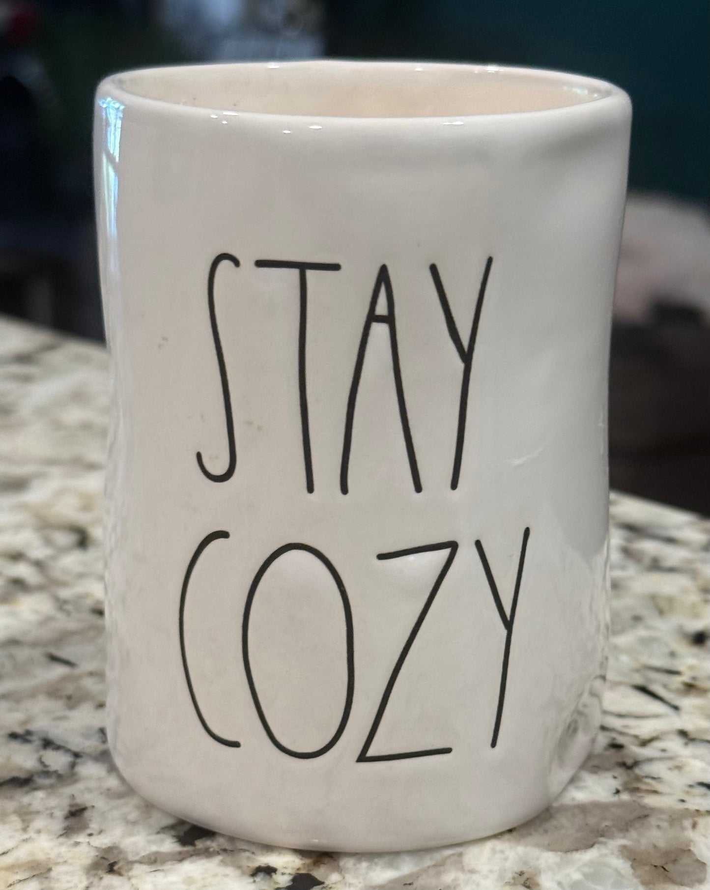 Rae Dunn ceramic STAY COZY candle