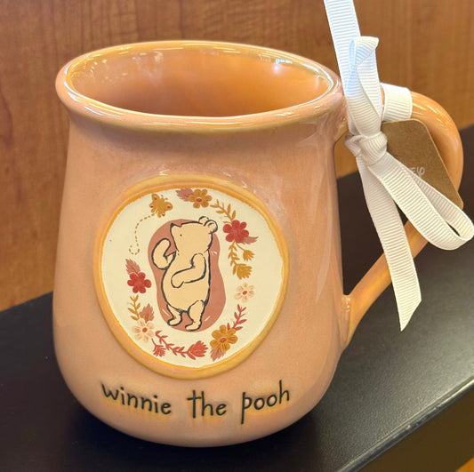 New Rae Dunn x Disney’s ceramic peach fall coffee mug WINNIE THE POOH