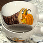 New Rae Dunn white ceramic fall handled bowl set GRATEFUL