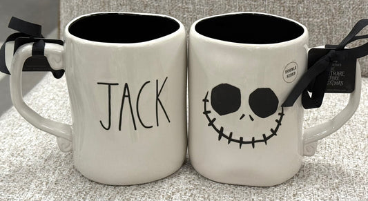 New Rae Dunn x Nightmare before Christmas ceramic coffee mug JACK