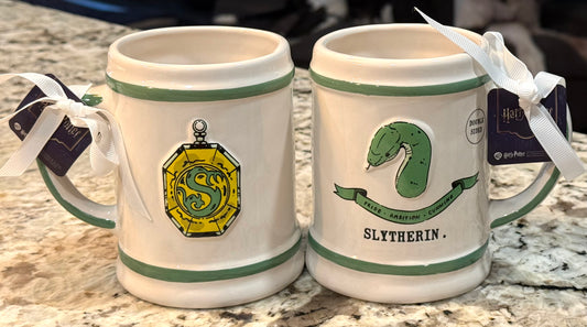 New Rae Dunn x Harry Potter ceramic coffee mug SLYTHERIN