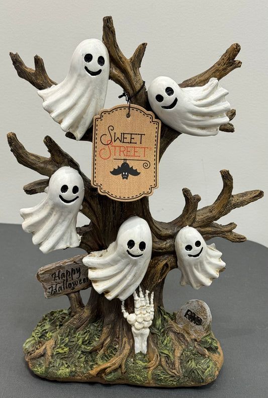 New Sweet Street 14” Halloween ghost decor spooky tree