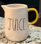 New Rae Dunn white ceramic JUICE pitcher