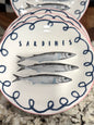 New 4-piece ceramic 8.5” SARDINES plate set