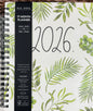New Rae Dunn 2025/2026 Planner white leaf print. Spiral, hardback
