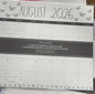 New Rae Dunn magnetic monthly tear off calendar 17-month 2026-2027 butterfly