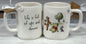 New Rae Dunn x Disney’s Winnie the Pooh ceramic coffee mug LIFE IS FULL OF UPS AND DOWNS