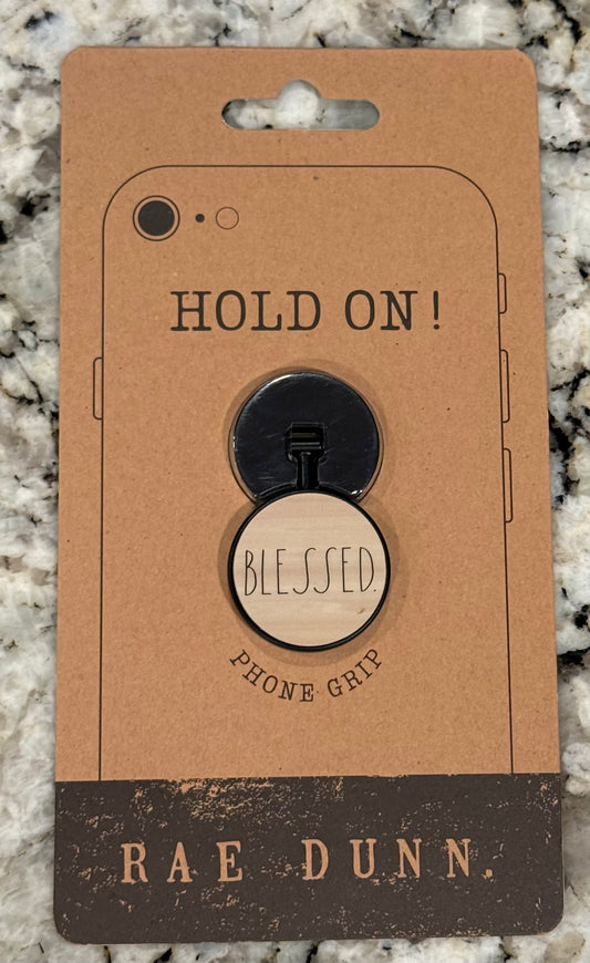 New Rae Dunn phone grip BLESSED