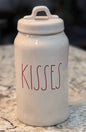 Rae Dunn white ceramic KISSES 😘 canister