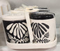 New release Rae Dunn SALT & PEPPER black floral cellar set
