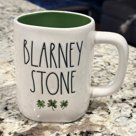 New Rae Dunn St. Patrick’s Day ceramic coffee mug BLARNEY STONE