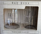 New Rae Dunn 2-piece glass wine & beer glass set FREE SPIRIT & CUP OF SUNSHINE