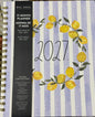 New Rae Dunn 8x10 spiral hardback 2026-2027 Planner-striped lemon