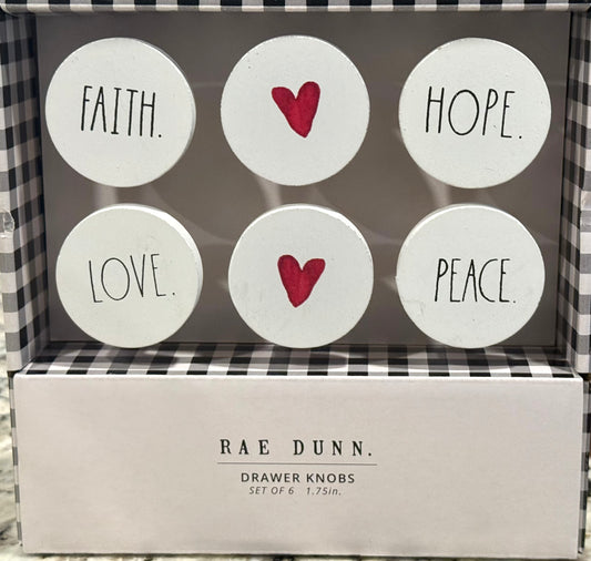 New Rae Dunn boxed drawer pull/knob set