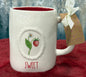 New Rae Dunn white ceramic berry vine mug SWEET