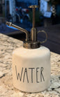New Rae Dunn white ceramic garden/plant mister WATER