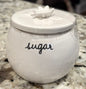 New Rae Dunn white ceramic SUGAR container