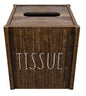 New Rae Dunn Wooden TISSUE Box Cover