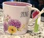 New Rae Dunn floral ceramic SPRING coffee mug