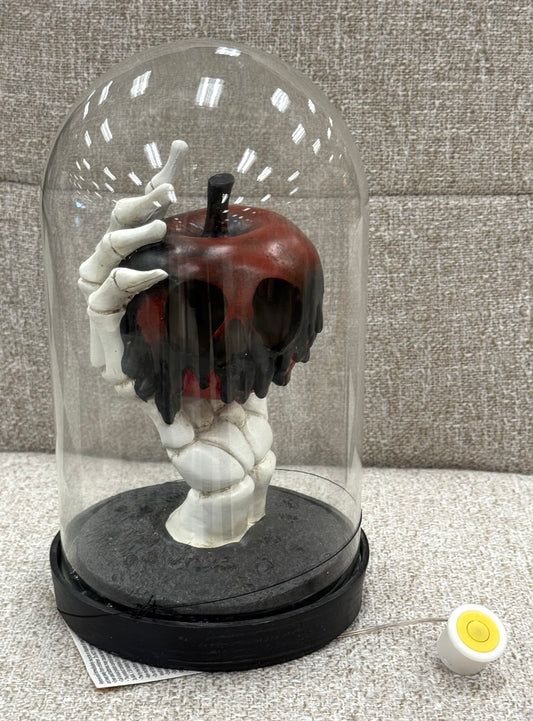 New Halloween decor poison apple hand cloche led light up decor